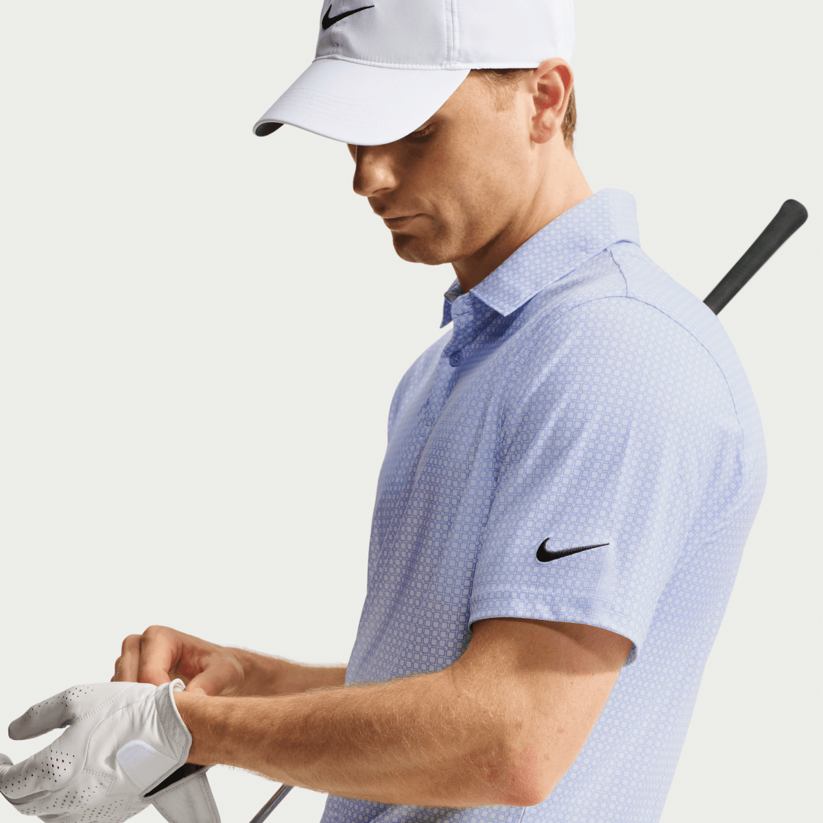 Nike Dri-FIT Velocity Textured Men's Golf Polo - Purple Fade - Nike Golf