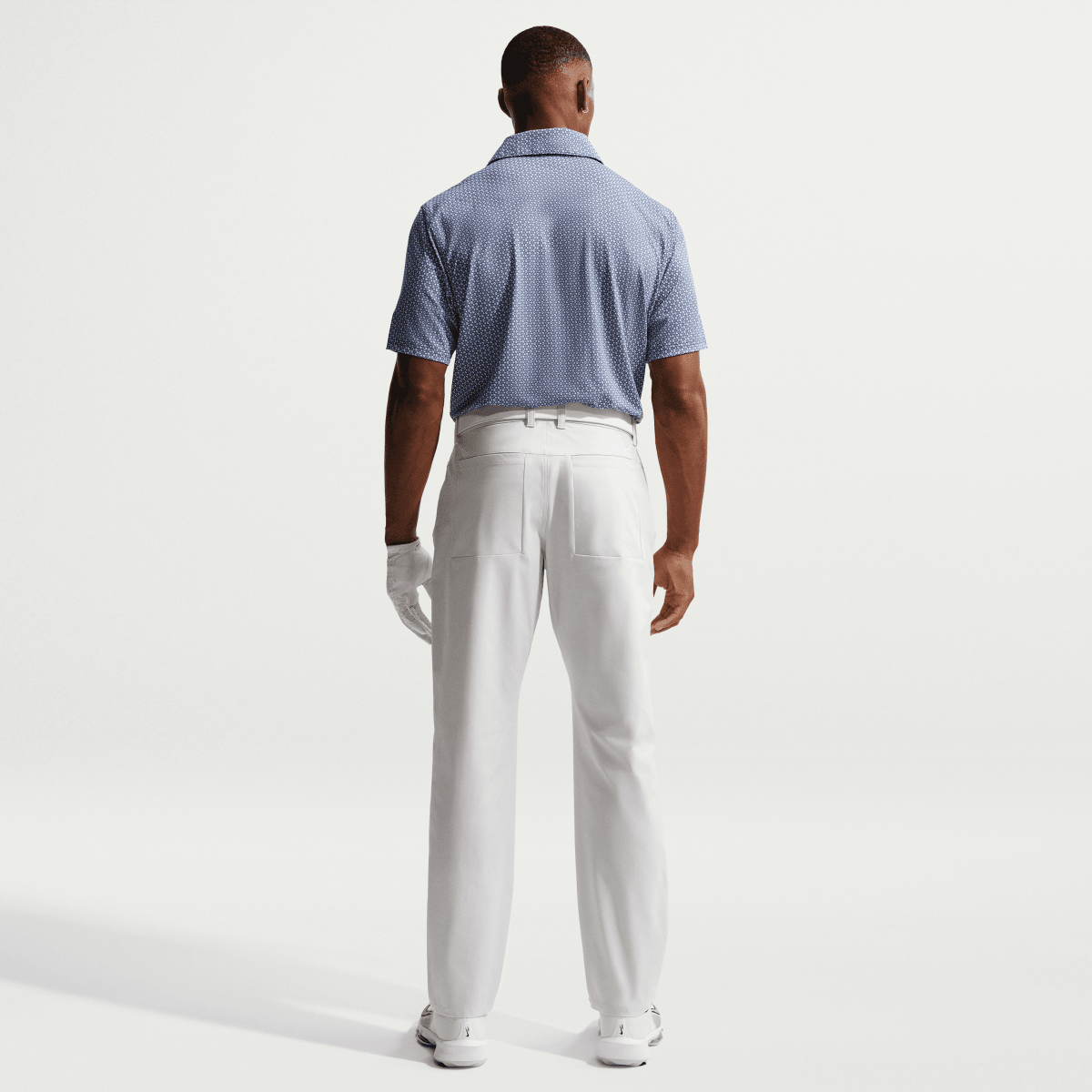 Nike Golf Velocity Micro Print Mens Polo Shirt Blue - Nike Golf