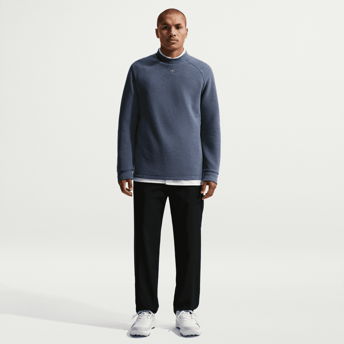 Nike Golf Par 5 Crew Neck Pullover - College Navy / White - Nike Golf