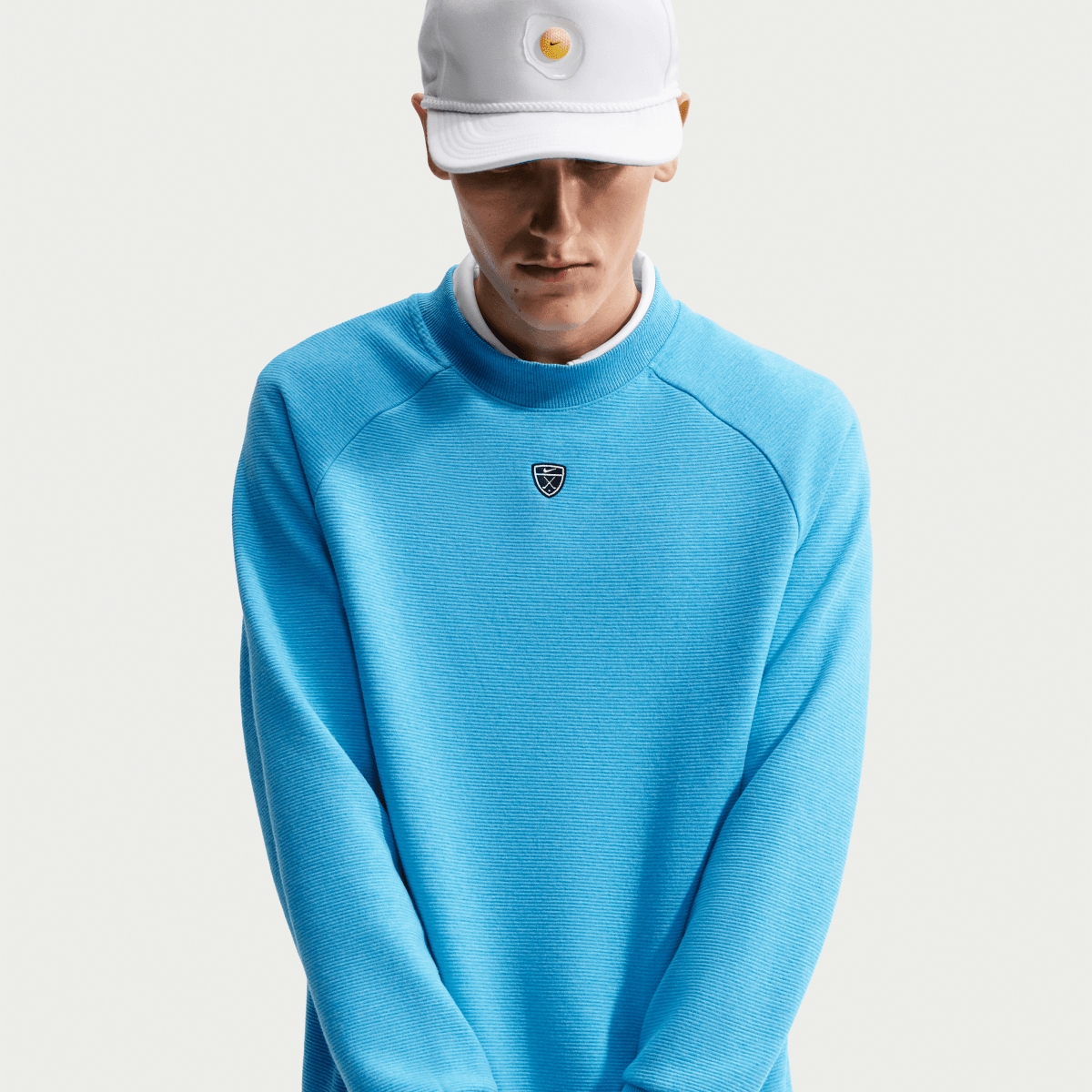Nike Golf Par 5 Crew Neck Pullover - Aurora Blue - Nike Golf