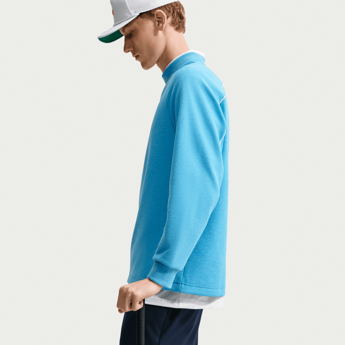 Nike Golf Par 5 Crew Neck Pullover - Aurora Blue - Nike Golf