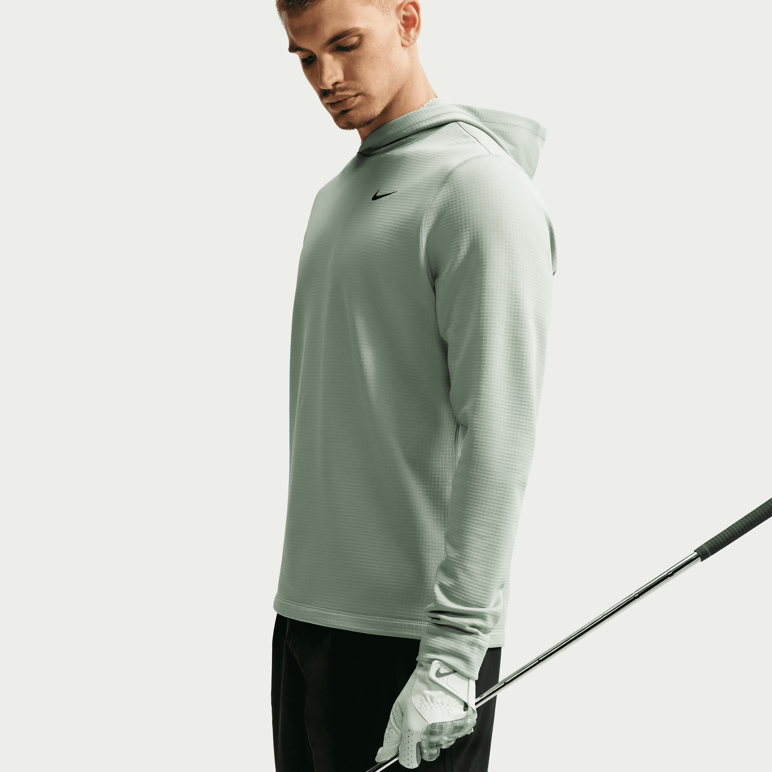 Nike Velocity Men's Therma-FIT Golf Hoodie - Jade Green