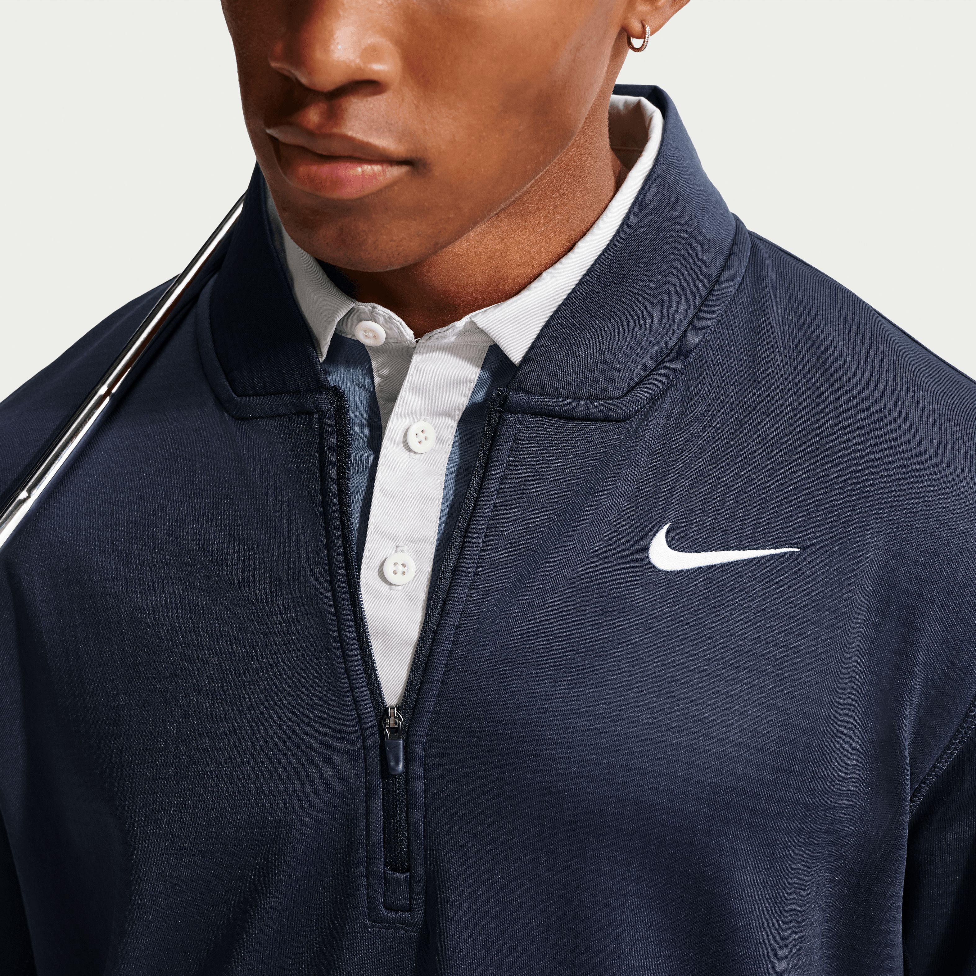 Nike Velocity Therma-Fit 1/2 Zip Mens Golf Pullover - College Navy