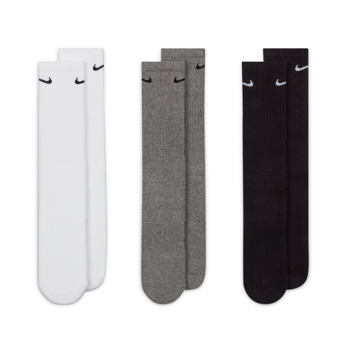Nike Everyday Training Socks - Black / White / Grey - Nike Golf