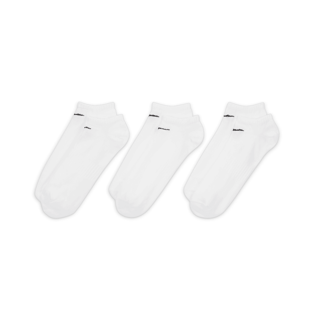 Nike Everyday Lightweight No-Show Socks - White (3 Pairs) - Nike Golf