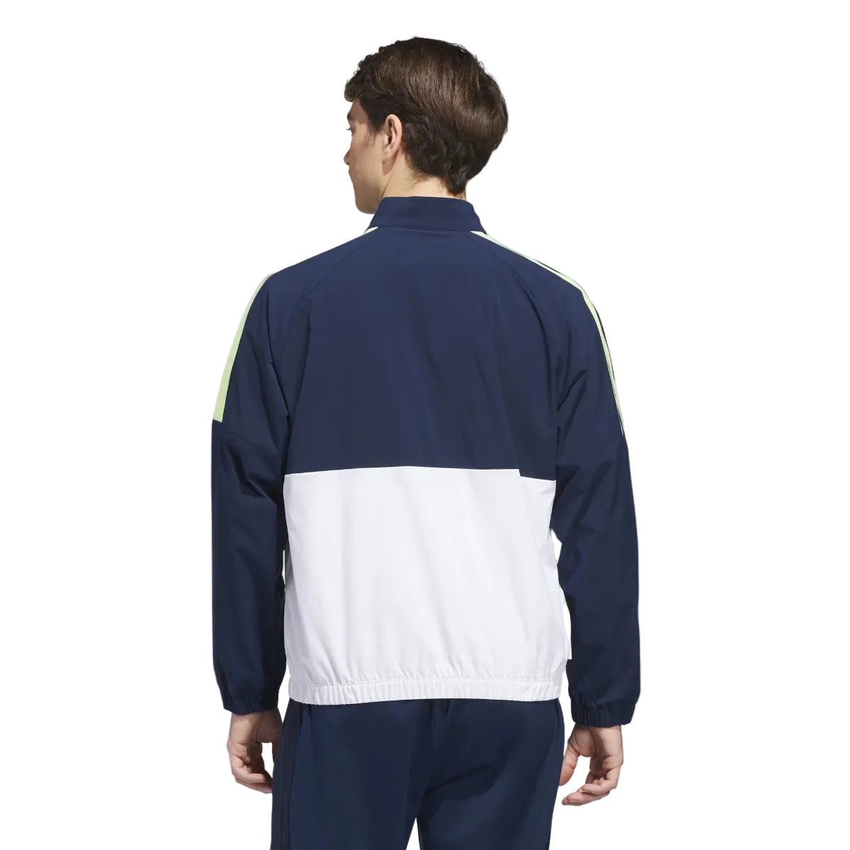 adidas Golf BTC Full Zip Windbreaker - White / Collegiate Navy - adidas