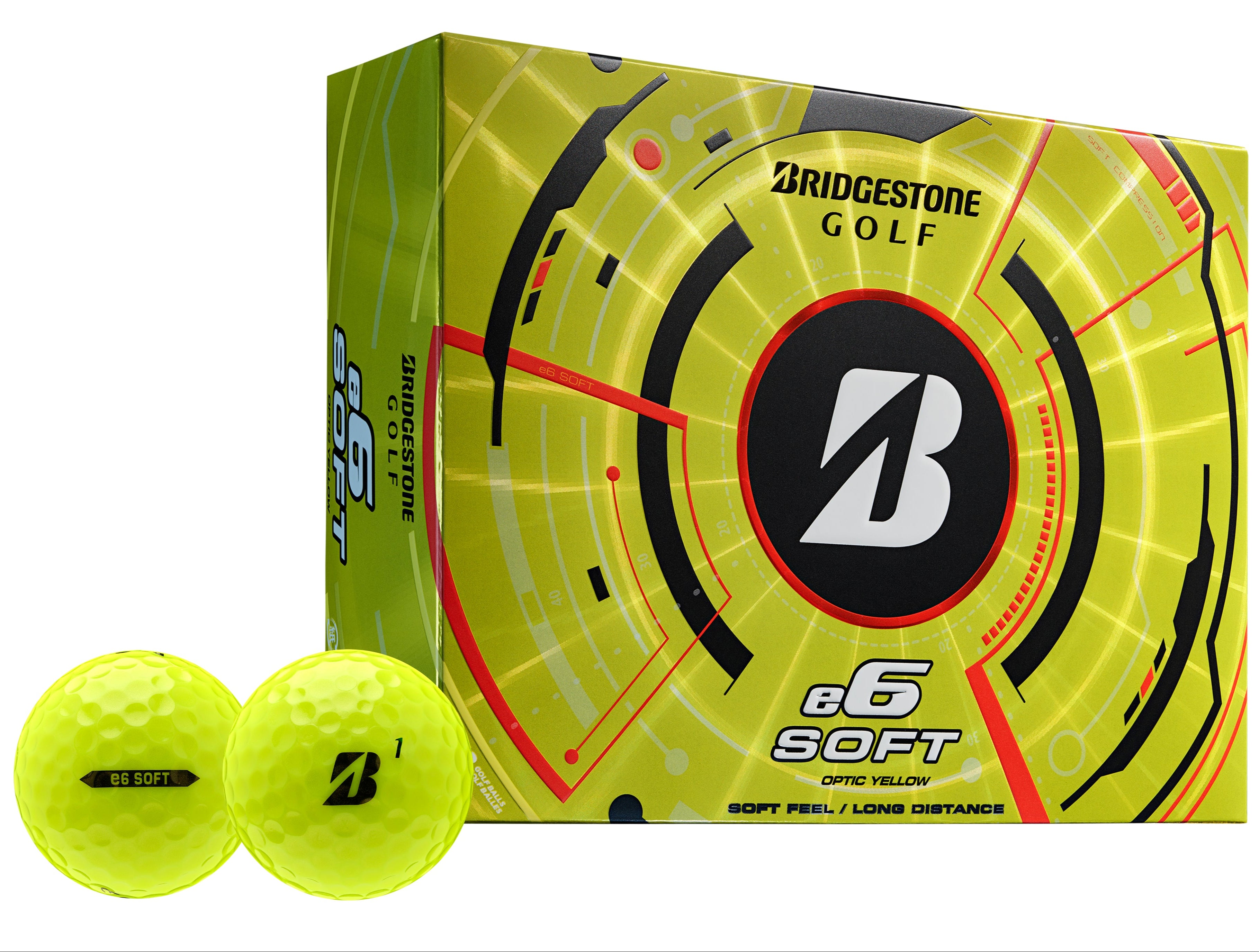 Bridgestone e6 Soft Yellow Golf Balls
