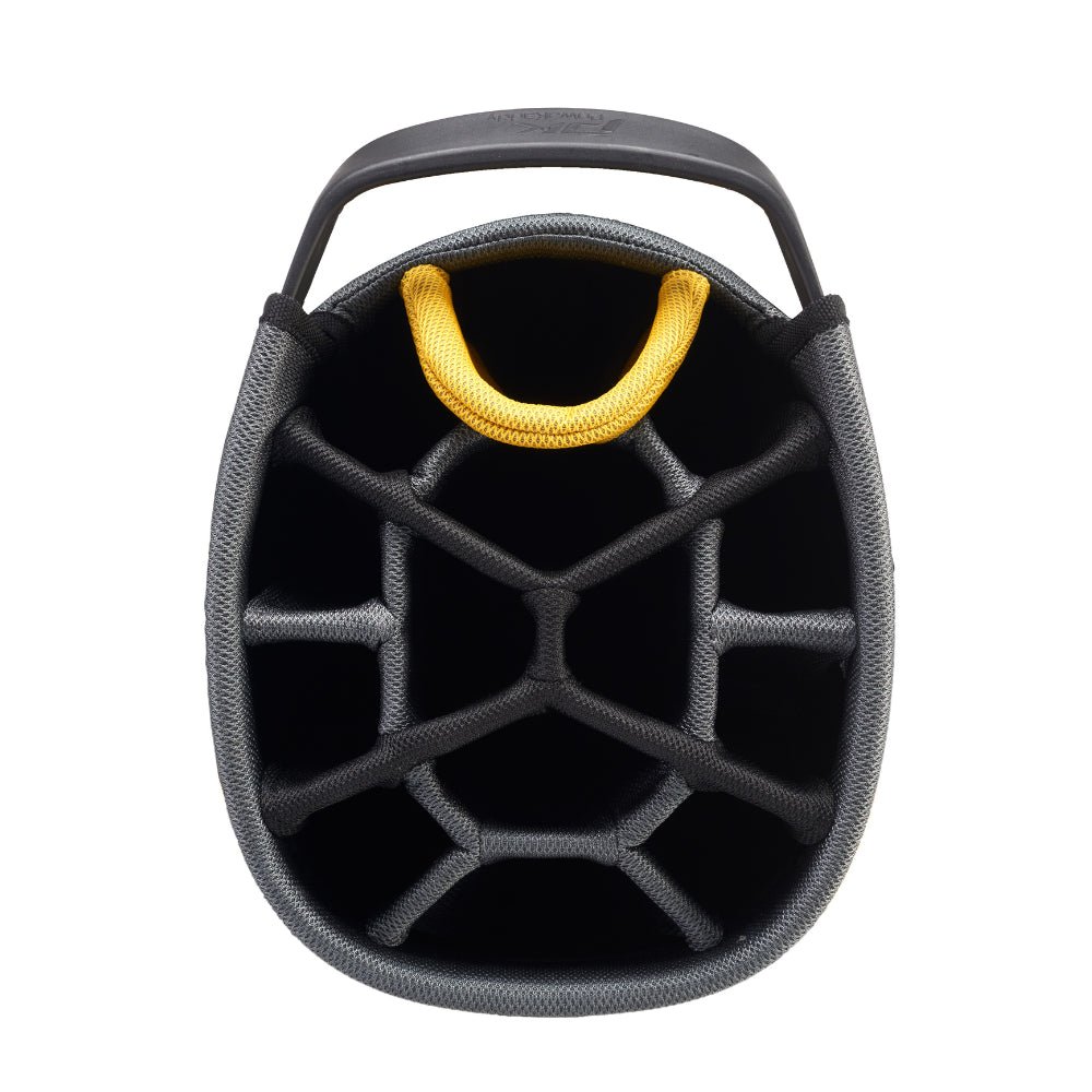 Powakaddy 2024 Dri Tech Cart Bag - Black / Gun Metal / Yellow - PowaKaddy