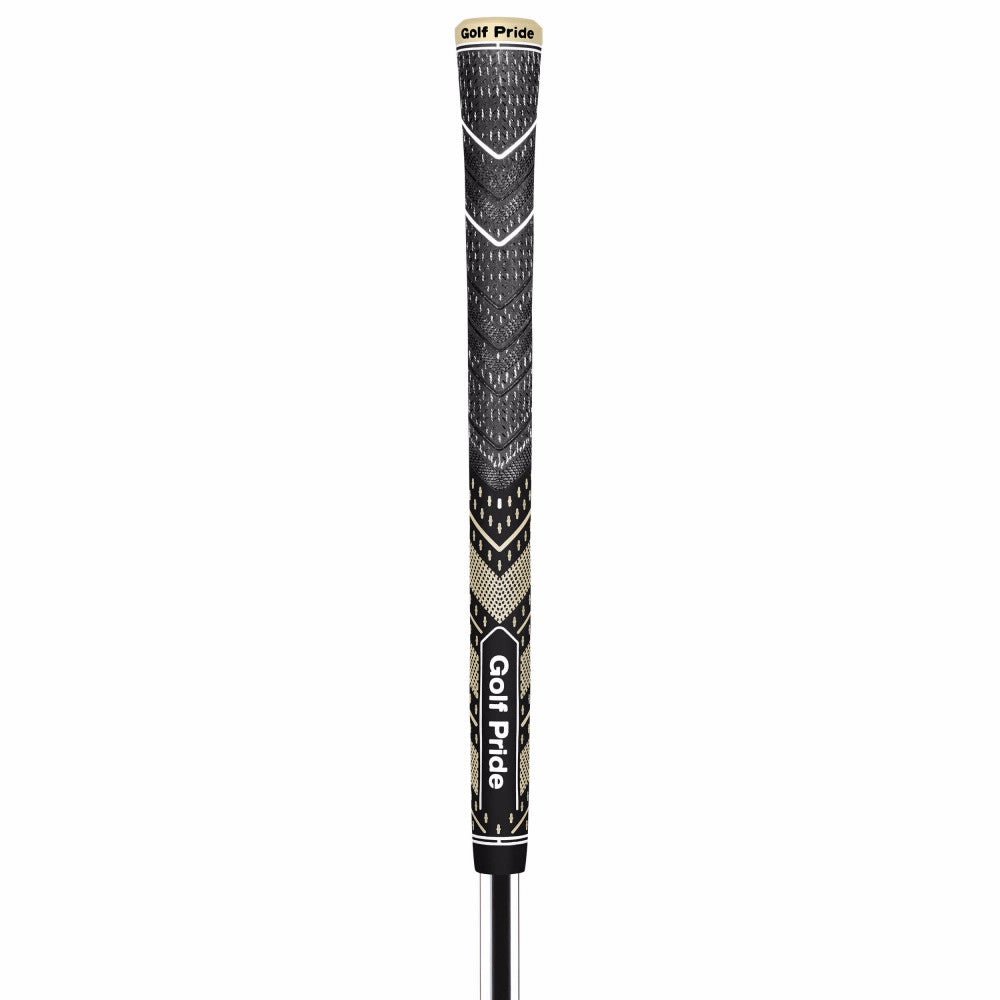Golf Pride Multi Compound Plus4 - Black/Gold Midsize Golf Grip - Golf Pride