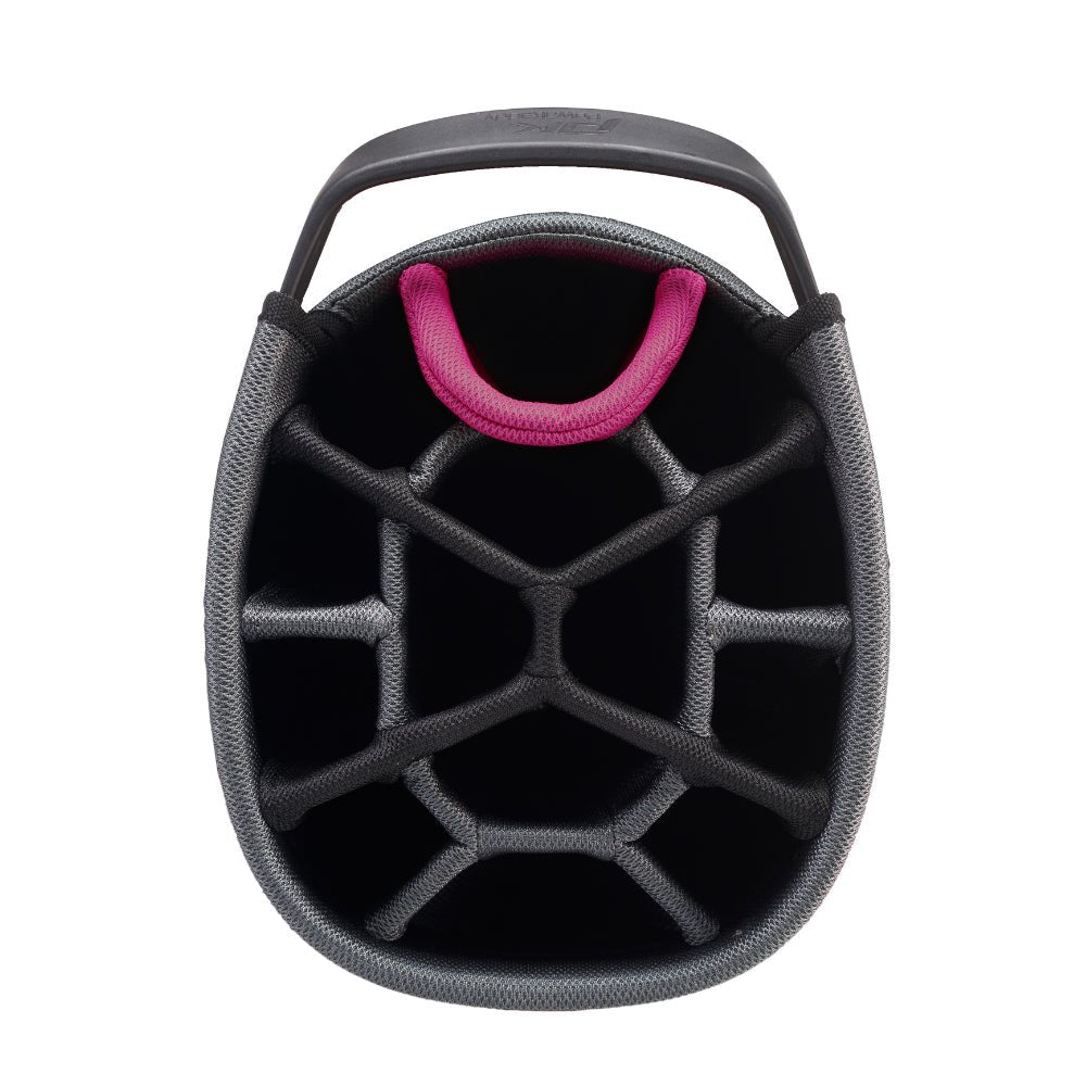 Powakaddy 2024 Dri Tech Cart Bag - Black / Gun Metal / Pink - PowaKaddy