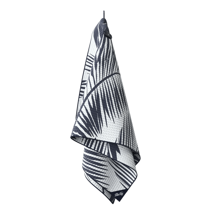 Blue Tees Magnetic Caddy Towel - Palm - Blue Tees