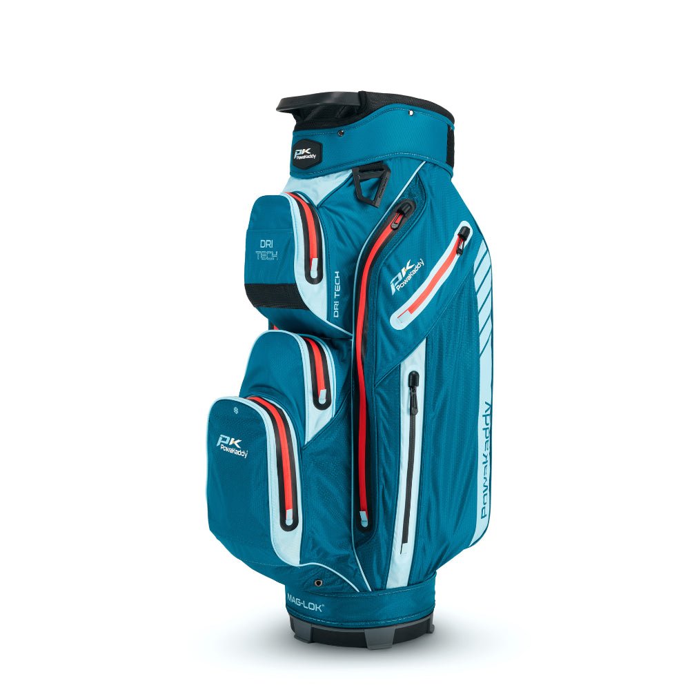 Powakaddy 2024 Dri Tech Cart Bag - Blue / Baby Blue / Red - PowaKaddy
