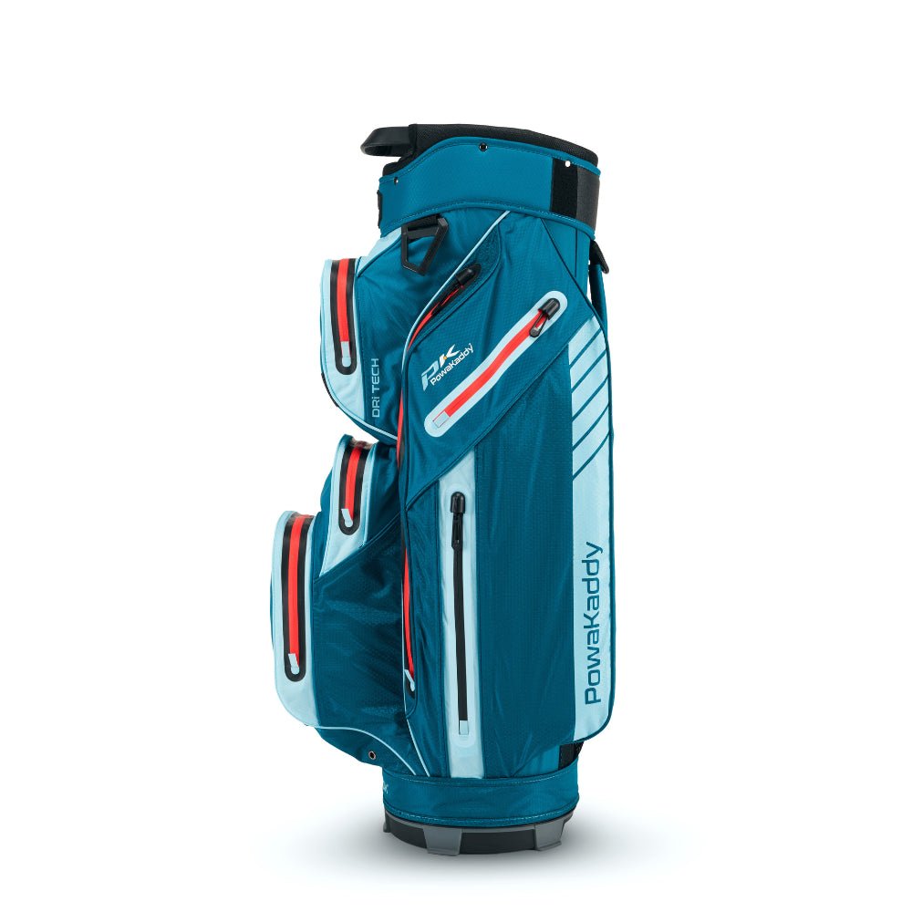 Powakaddy 2024 Dri Tech Cart Bag - Blue / Baby Blue / Red - PowaKaddy