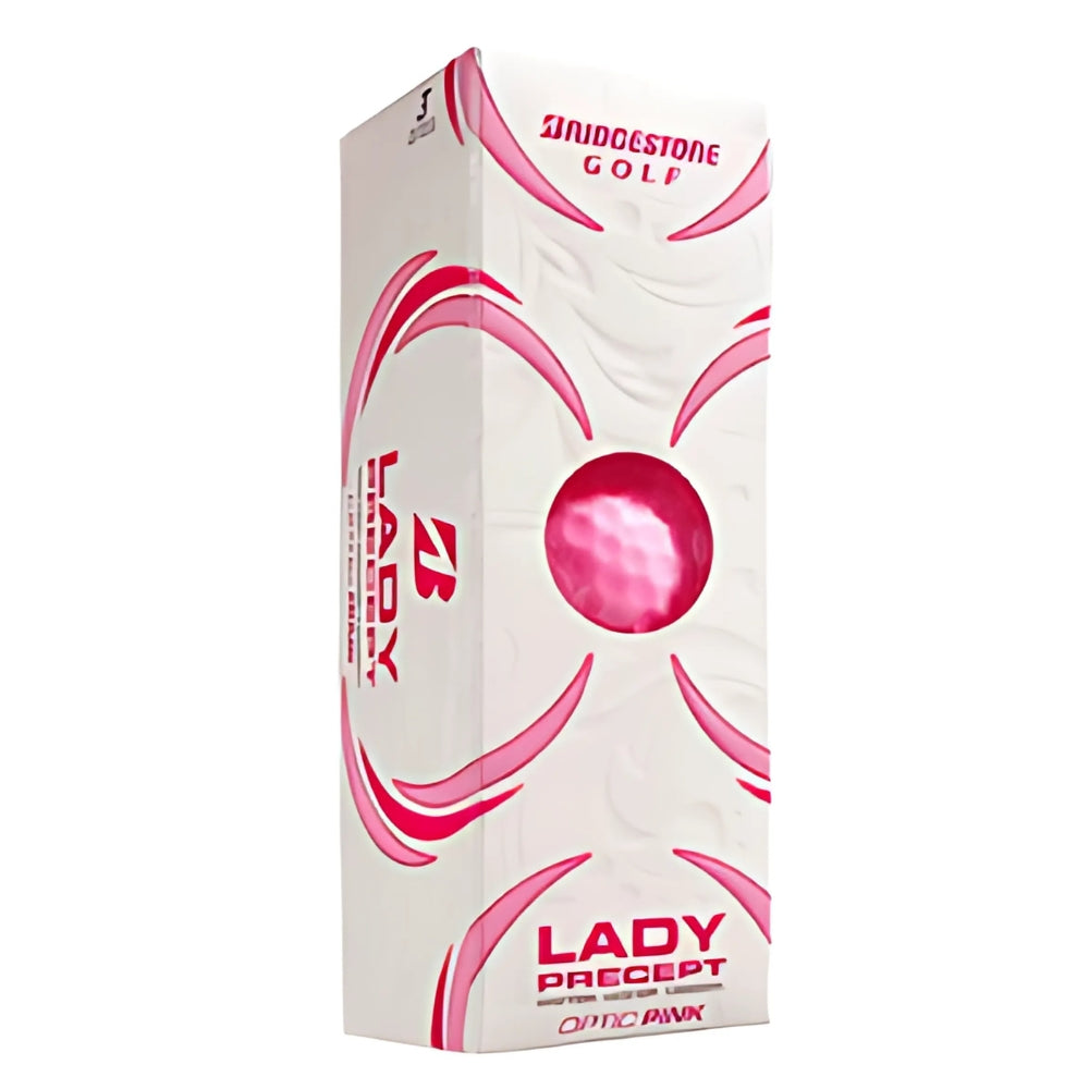 Bridgestone Lady Precept Pink Golf Balls (3 Ball Sleeve)