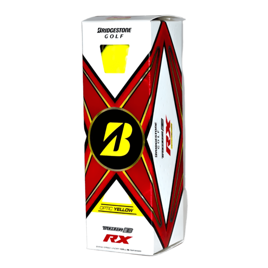 Bridgestone Tour B RX Yellow Golf Balls (3 Ball Sleeve) - Bridgestone Golf