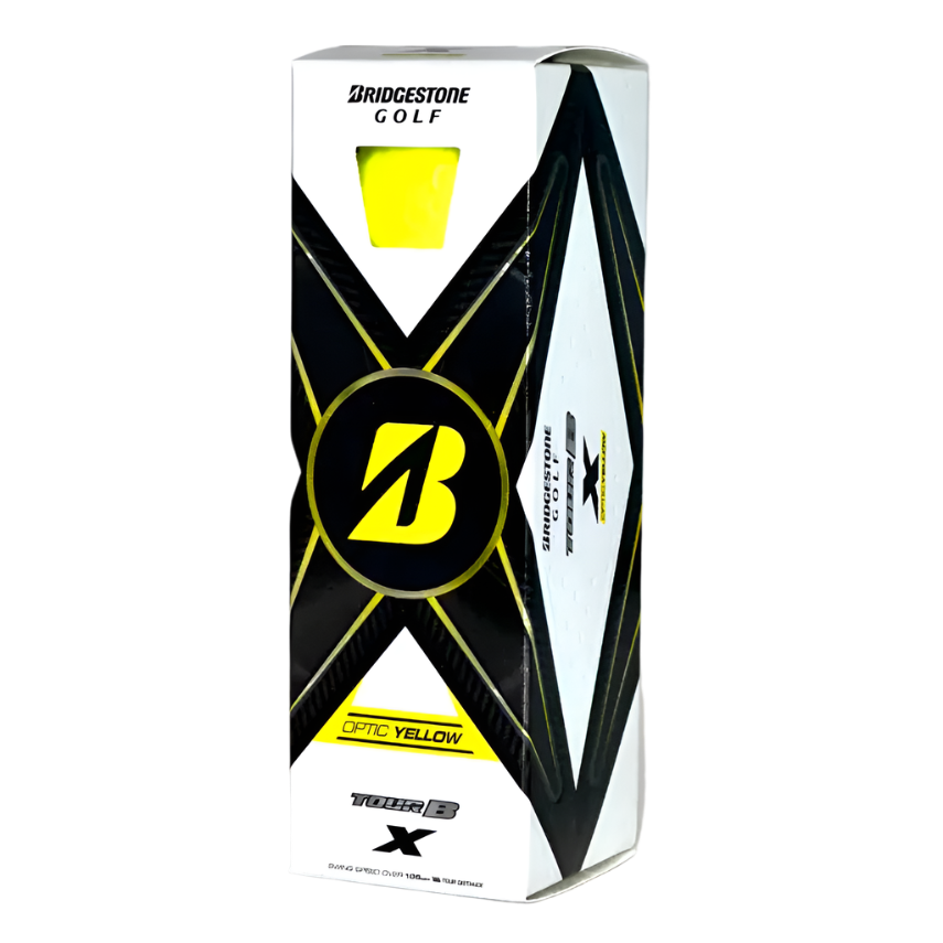 Bridgestone Tour B X Yellow Golf Balls (3 Ball Sleeve)