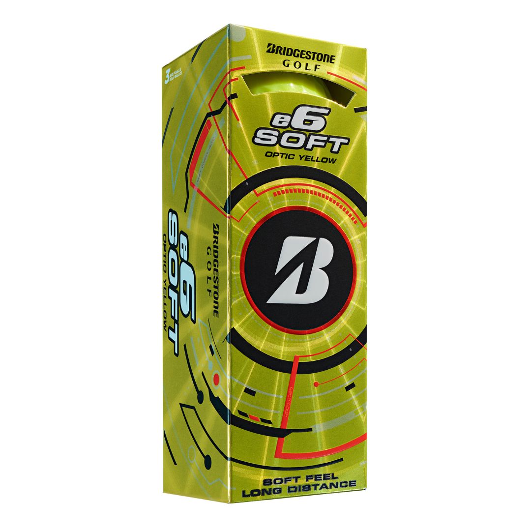 Bridgestone e6 Soft Yellow Golf Balls (3 Ball Sleeve)