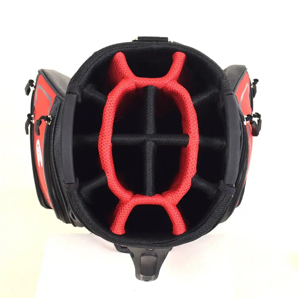 Cleveland Friday 3 Cart Bag - Red/Charcoal - Cleveland
