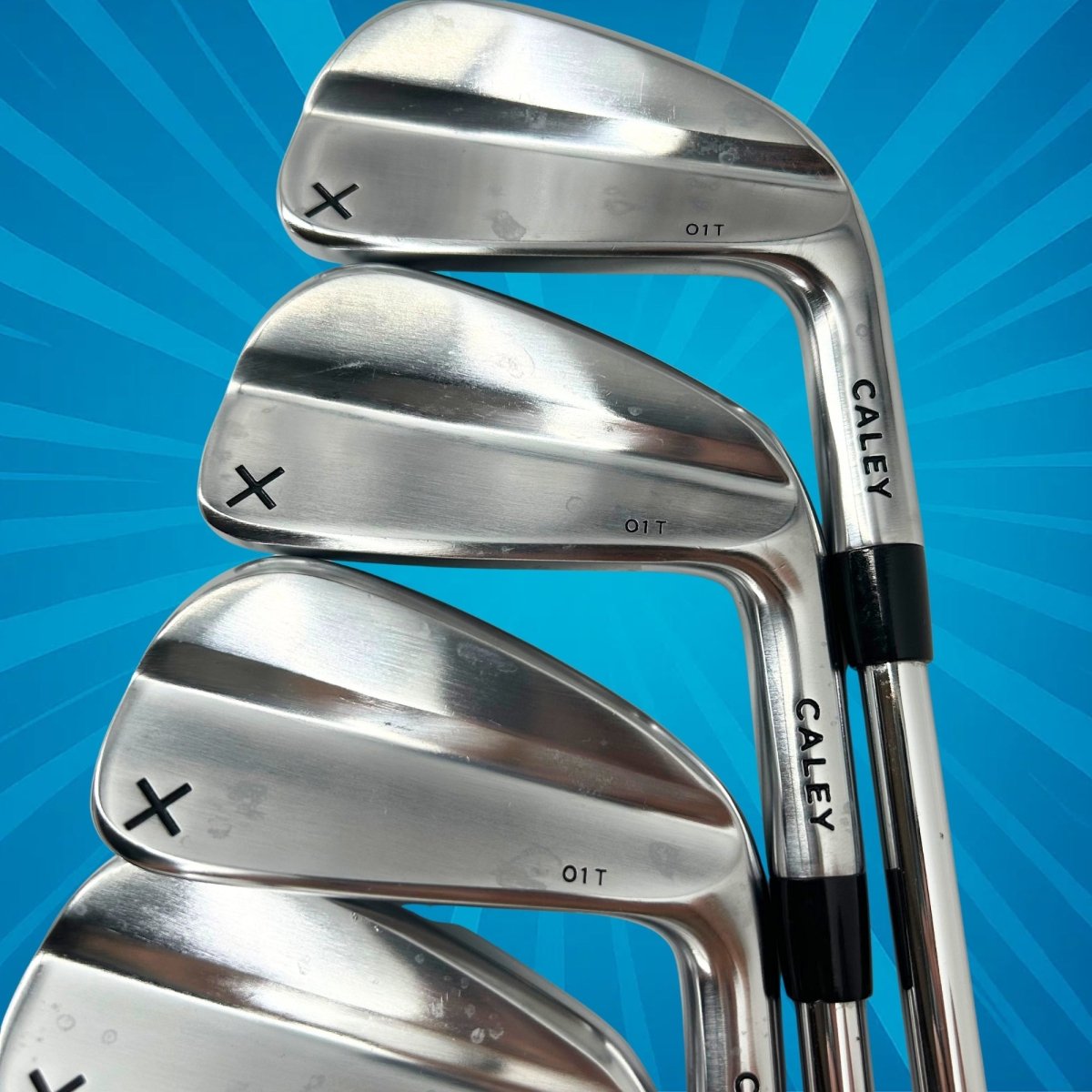 Caley 01T Irons / 4 - PW / KBS Tour Lite R Steel Shaft / Regular - Caley