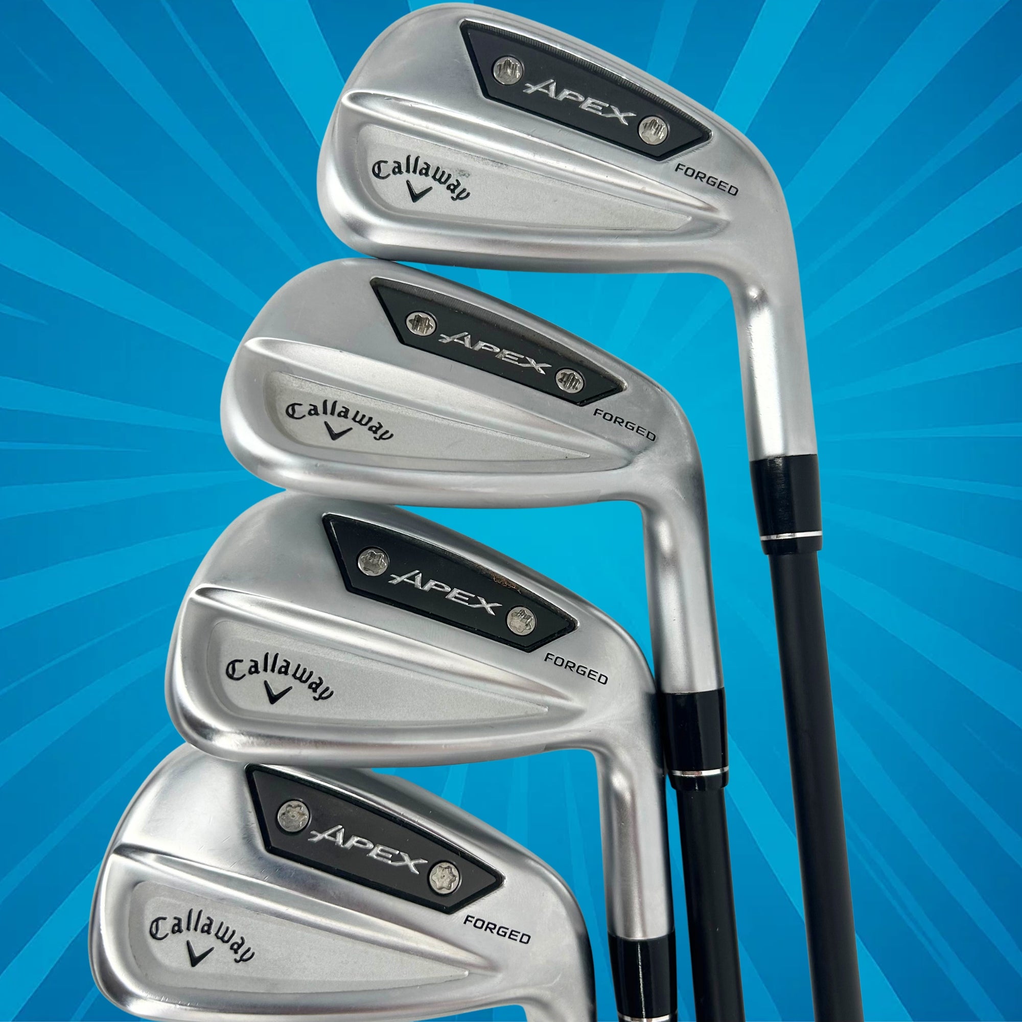 Callaway Apex AI300 / 5-PW / Project X Cypher Fifty 5.0 Graphite Shafts / A Flex