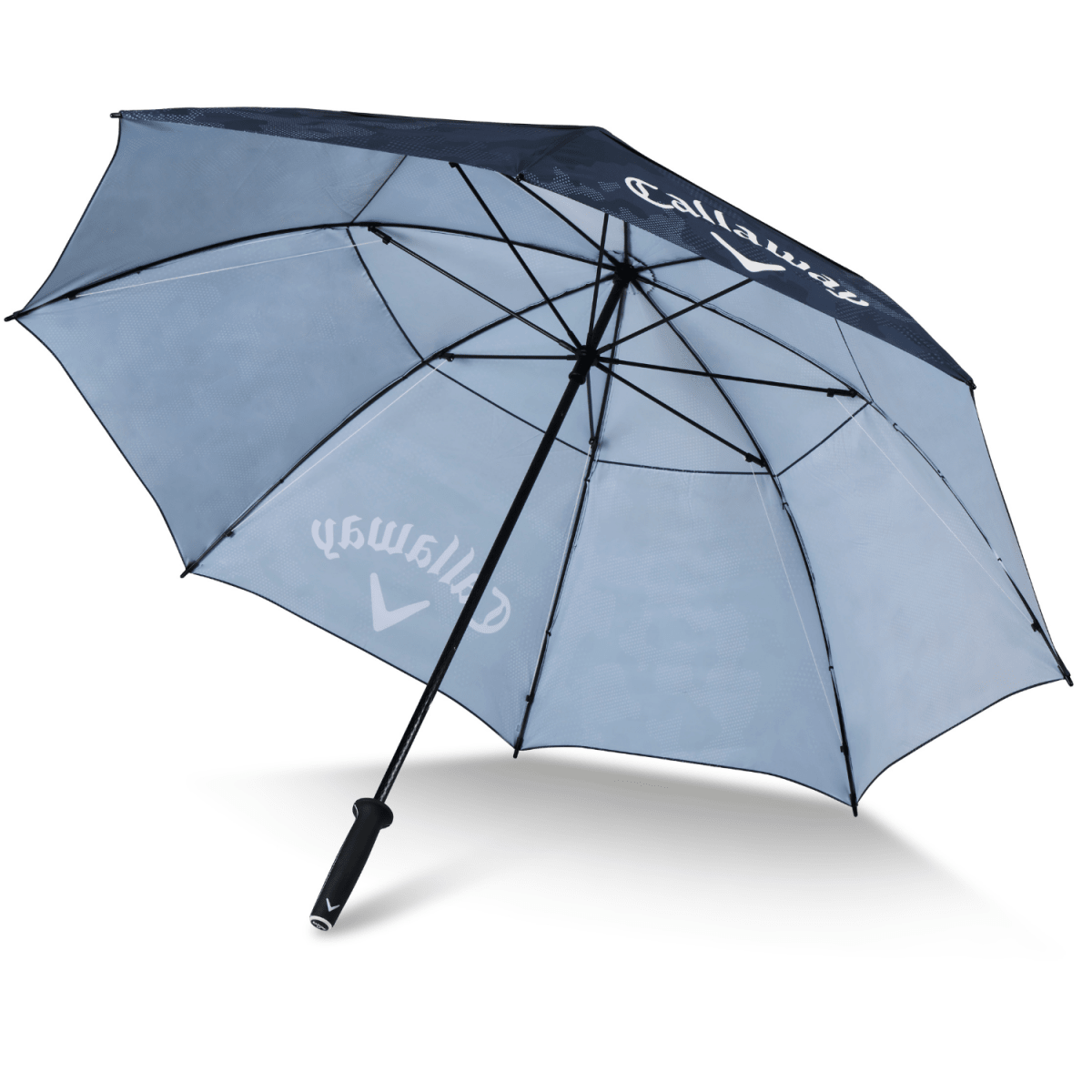 Callaway Shield 64" Double Canopy Umbrella - Black/Camo - Callaway