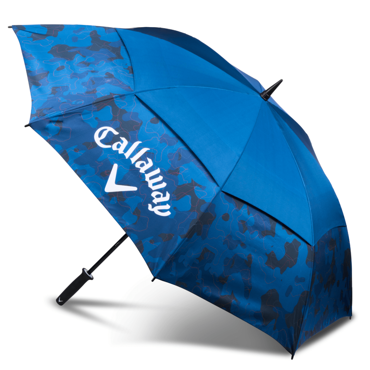 Callaway Shield 64" Double Canopy Umbrella - Navy/Red - Callaway