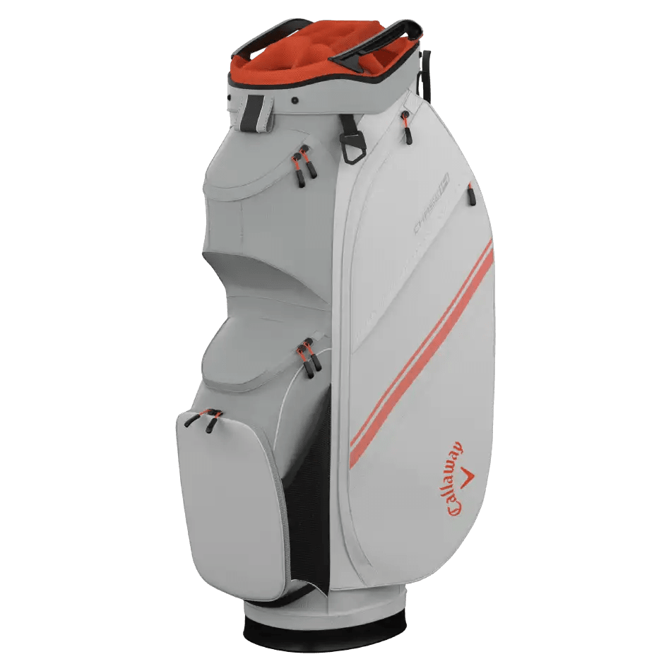 Callaway Chase 14 Cart Bag 25 - White/Silver/Orange - Callaway