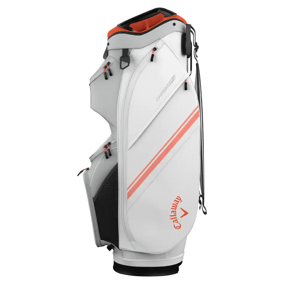 Callaway Chase 14 Cart Bag 25 - White/Silver/Orange - Callaway