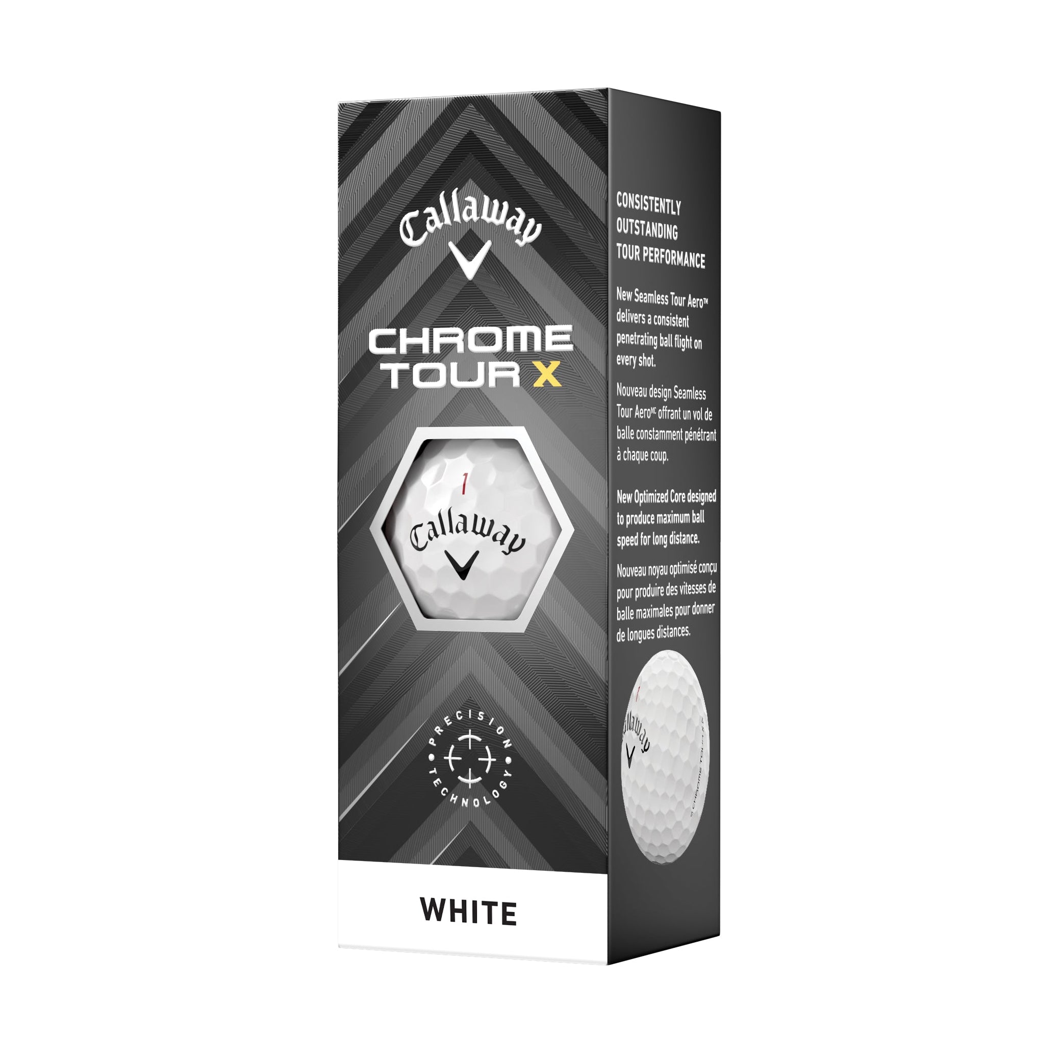 Callaway Chrome Tour X Golf Balls (3 Ball Sleeve)