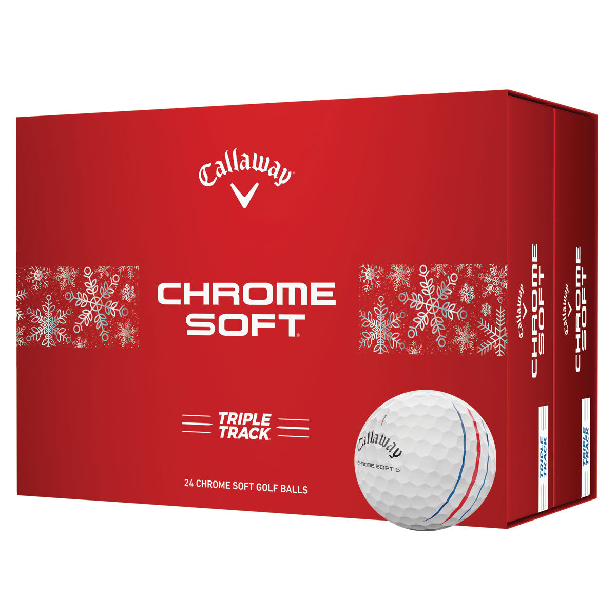 Callaway Chrome Soft Triple Track Xmas 24 Golf Ball Pack