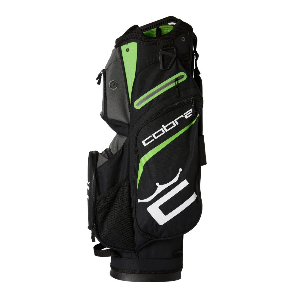 Cobra Signature Cart Bag - Black/Grey/Fluo Green