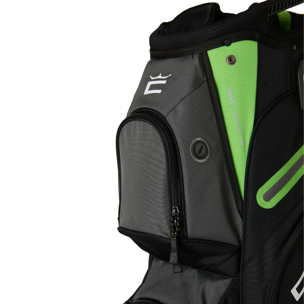 Cobra Signature Cart Bag - Black/Grey/Fluo Green