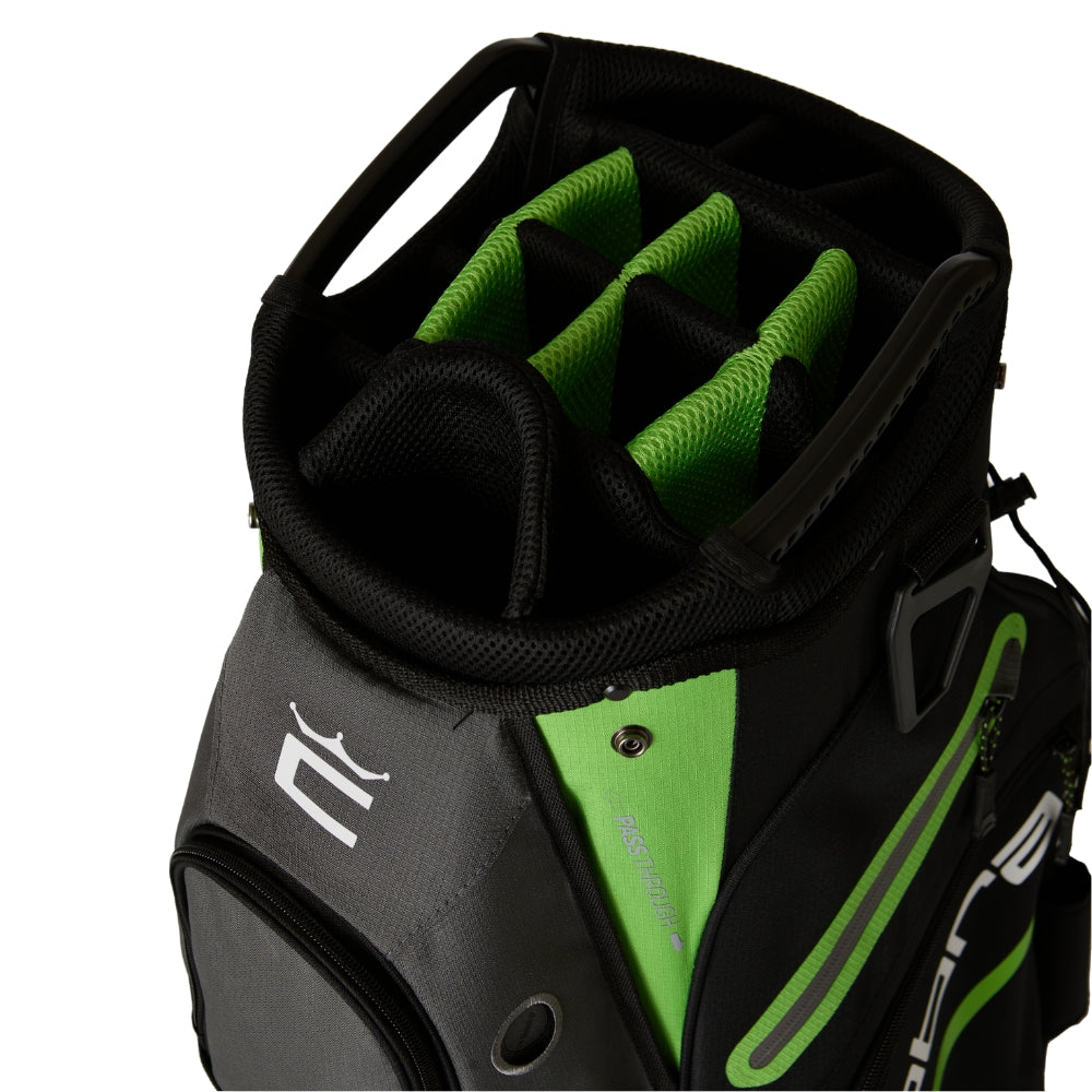 Cobra Signature Cart Bag - Black/Grey/Fluo Green