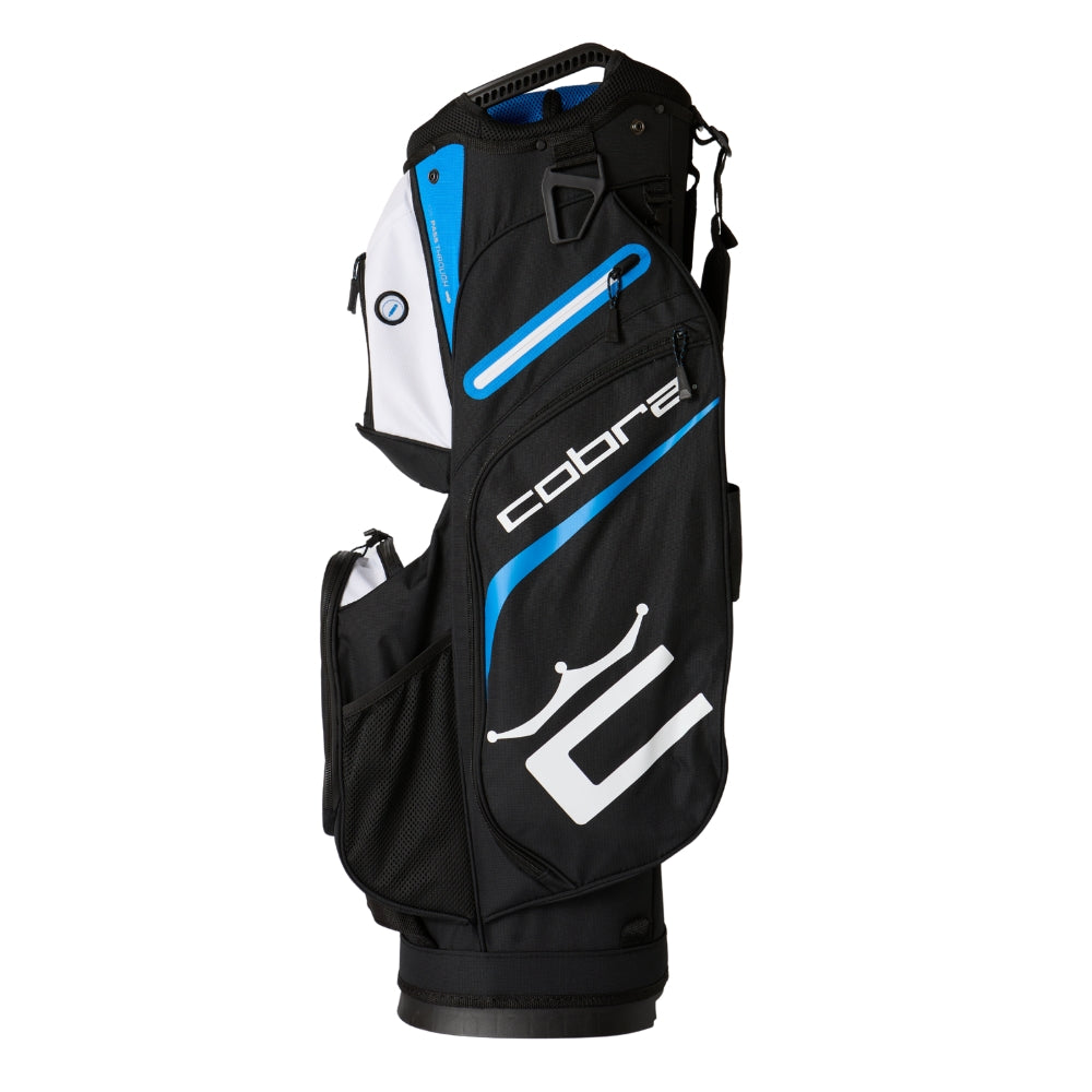 Cobra Signature Cart Bag - Black/White/Vivid Blue