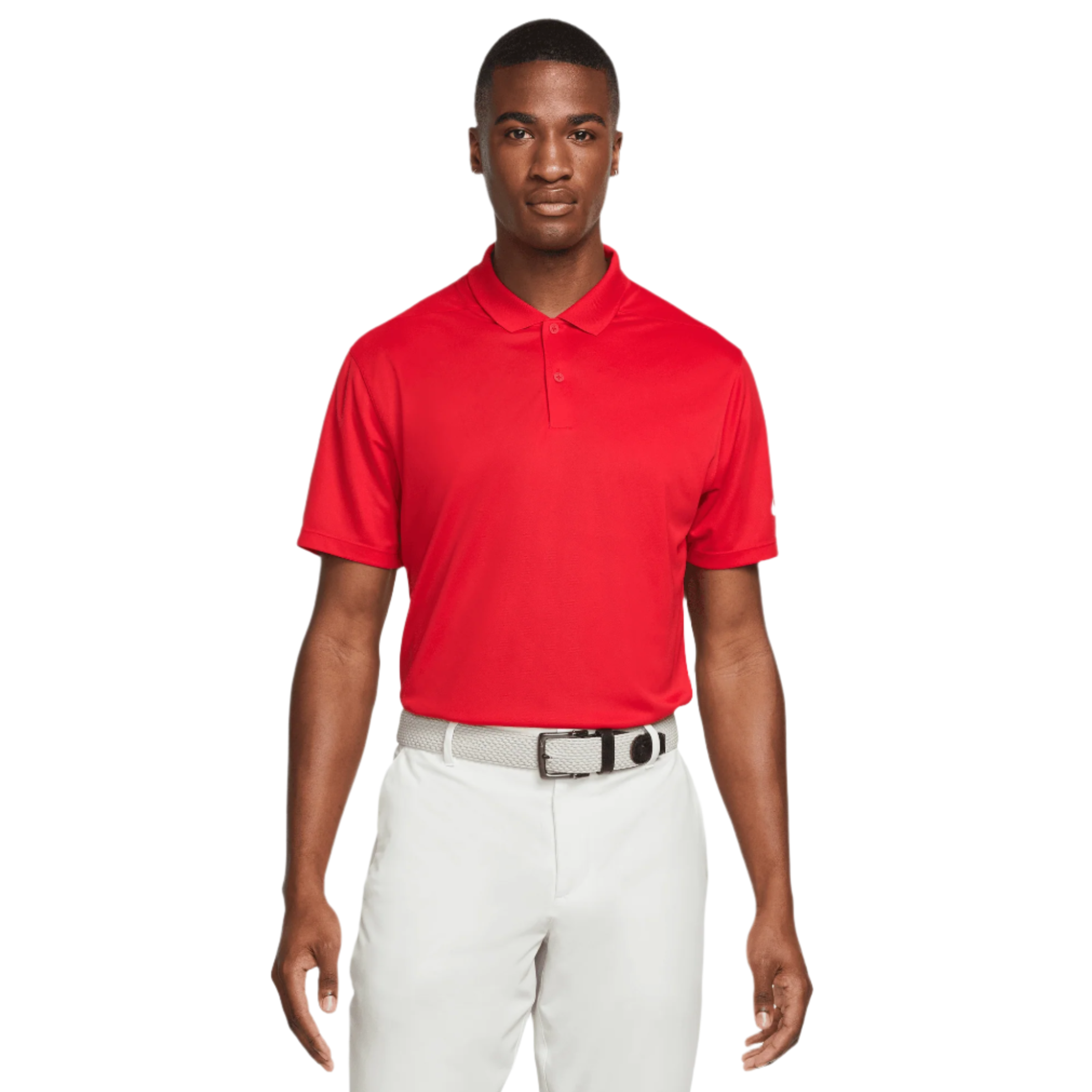 Nike DF Victory Solid Polo - Red / White