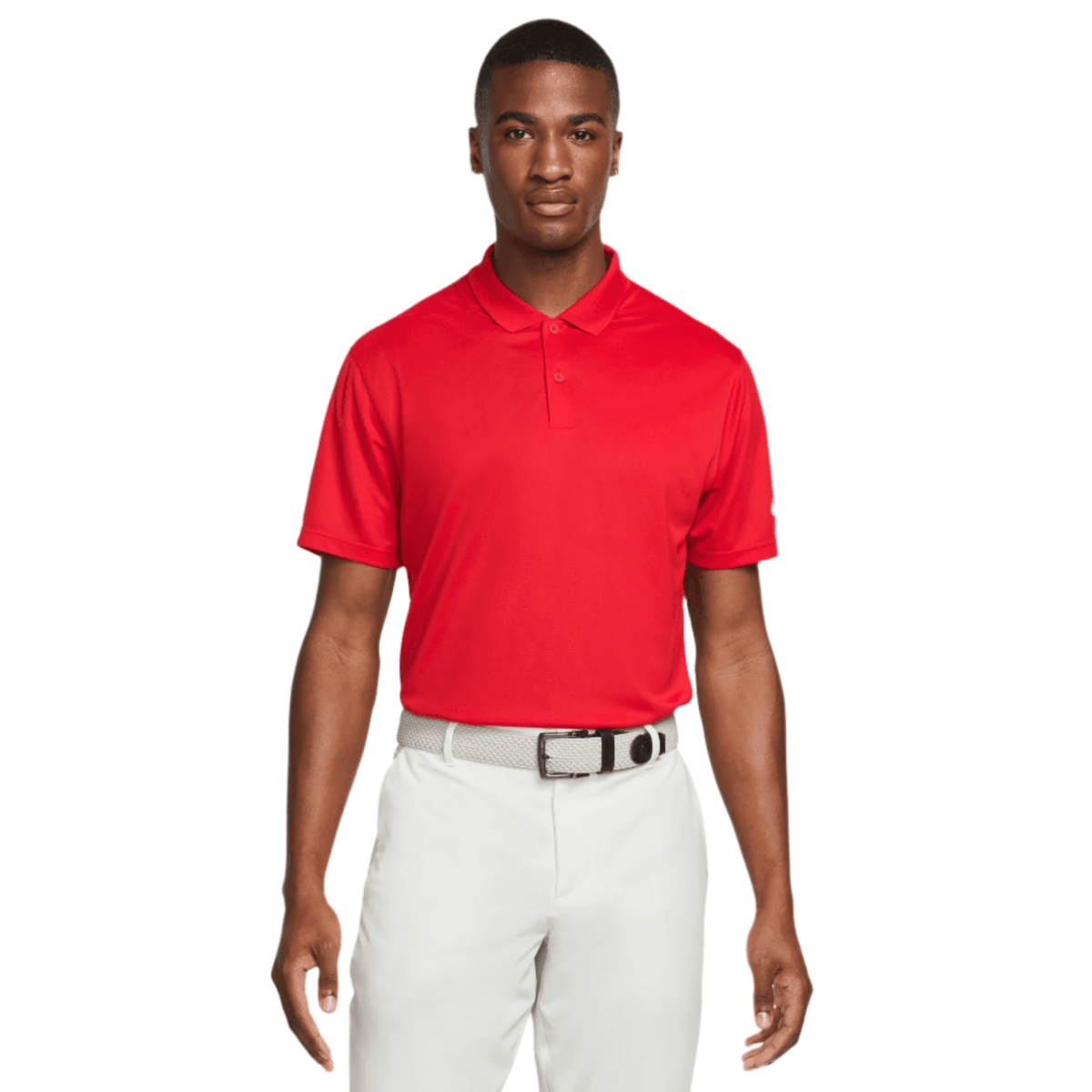 Nike DF Victory Solid Polo - Red / White - Nike Golf