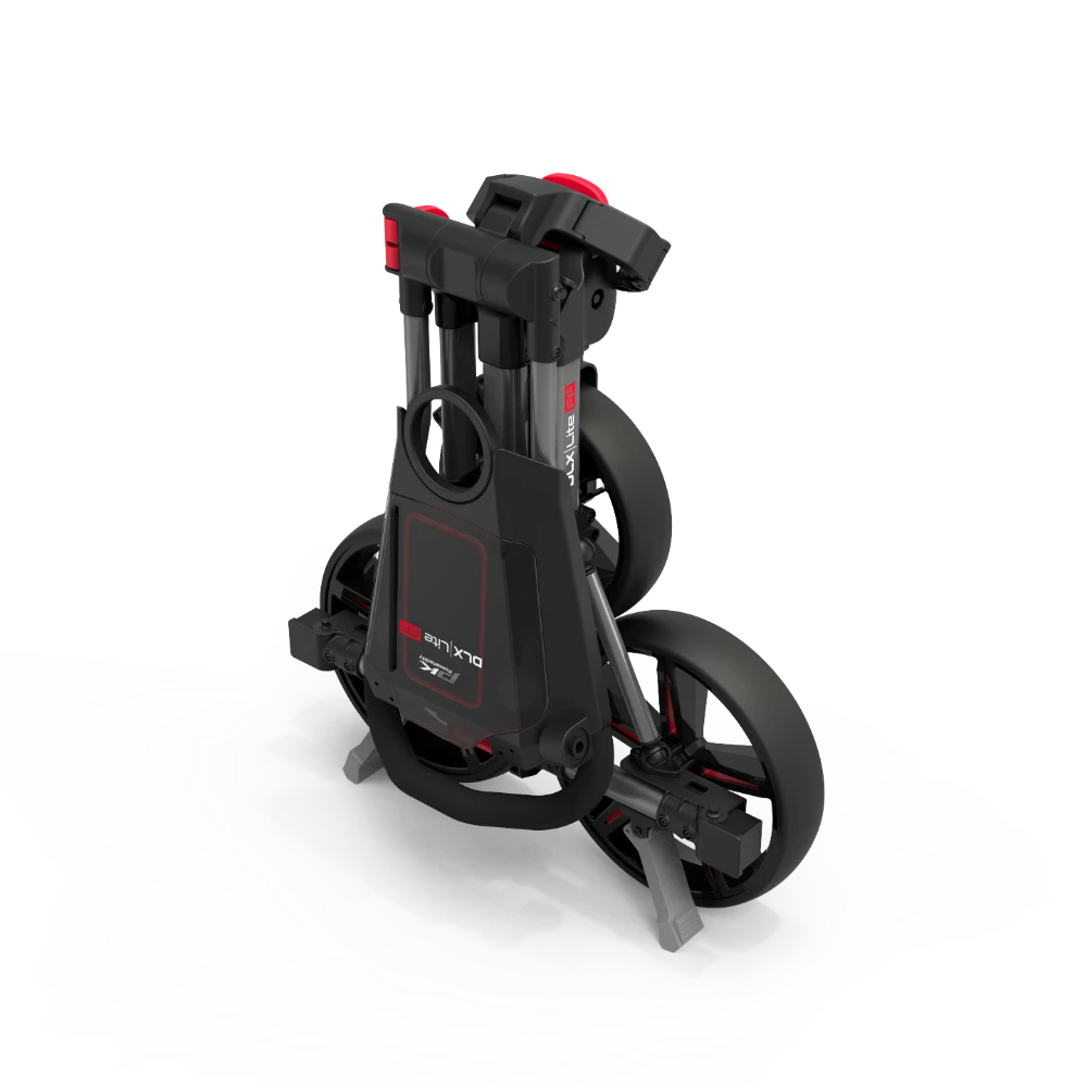 PowaKaddy DLX-Lite FF Push Trolley - Red / Gunmetal