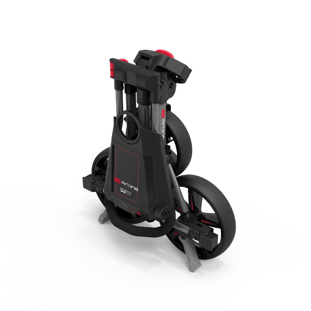 PowaKaddy DLX - Lite FF Push Trolley - Red / Gunmetal - PowaKaddy