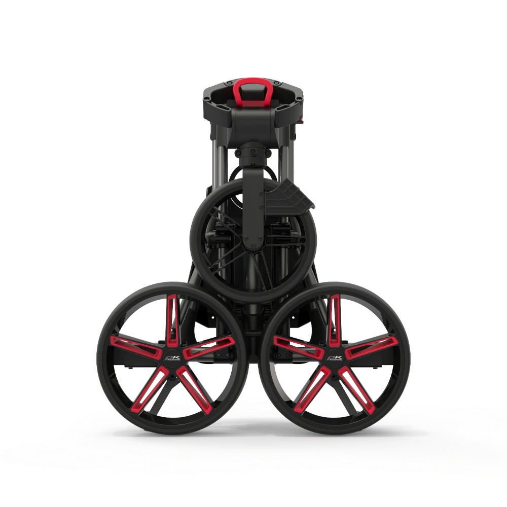 PowaKaddy DLX-Lite FF Push Trolley - Red / Gunmetal