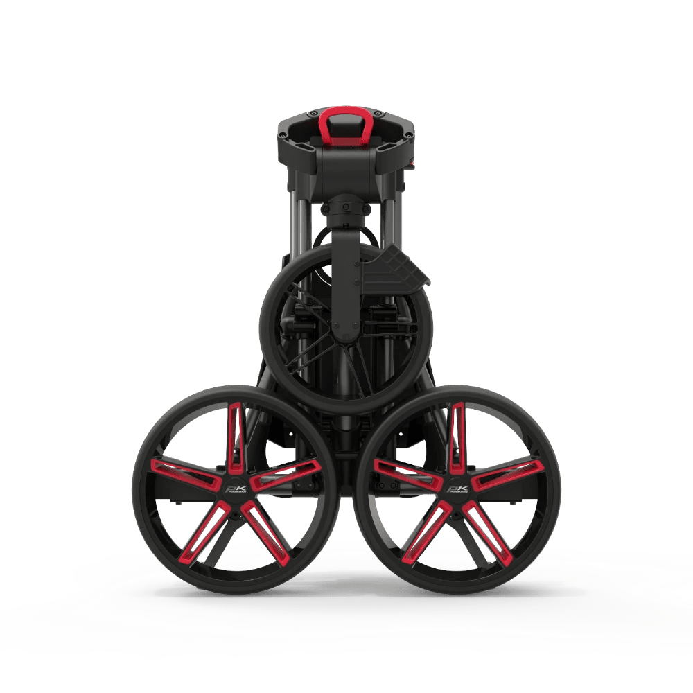 PowaKaddy DLX - Lite FF Push Trolley - Red / Gunmetal - PowaKaddy