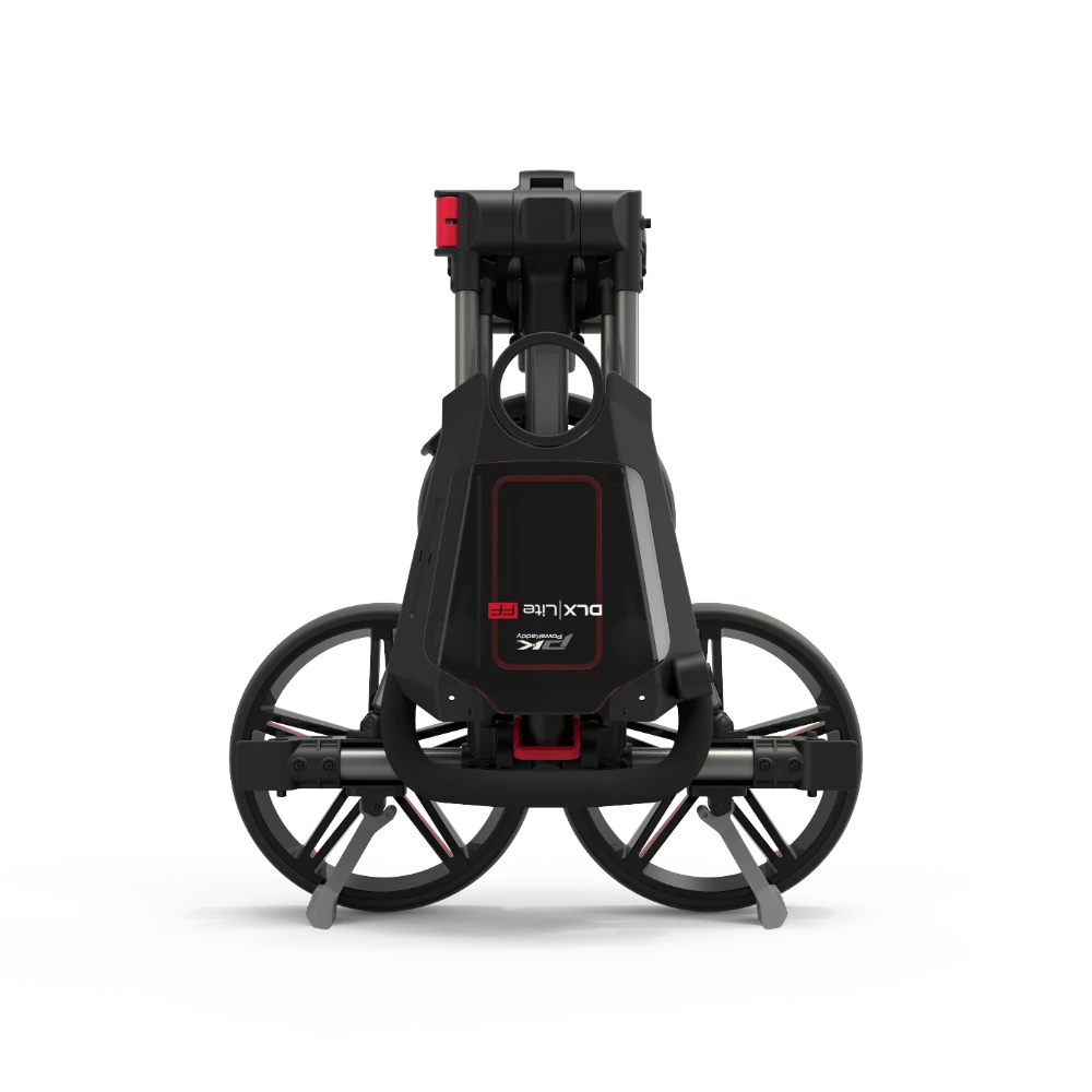 PowaKaddy DLX-Lite FF Push Trolley - Red / Gunmetal