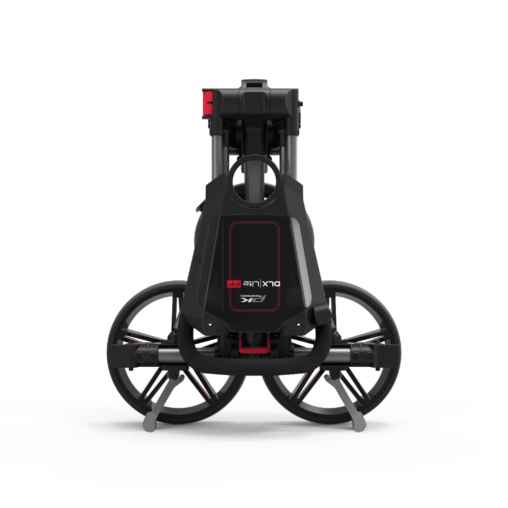 PowaKaddy DLX - Lite FF Push Trolley - Red / Gunmetal - PowaKaddy