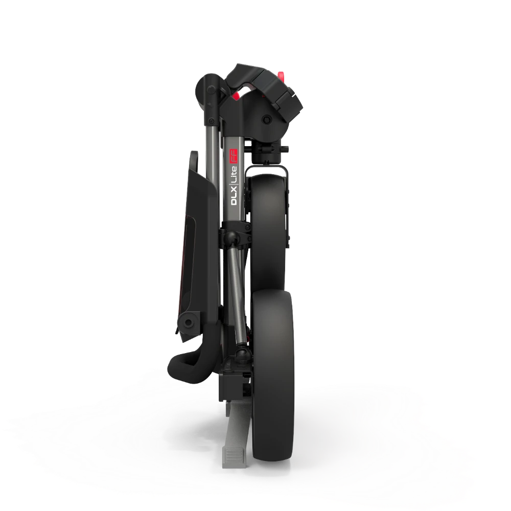 PowaKaddy DLX-Lite FF Push Trolley - Red / Gunmetal