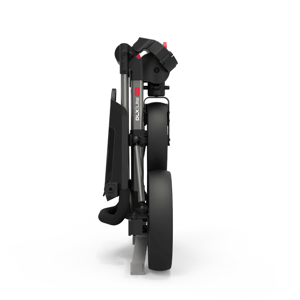 PowaKaddy DLX - Lite FF Push Trolley - Red / Gunmetal - PowaKaddy