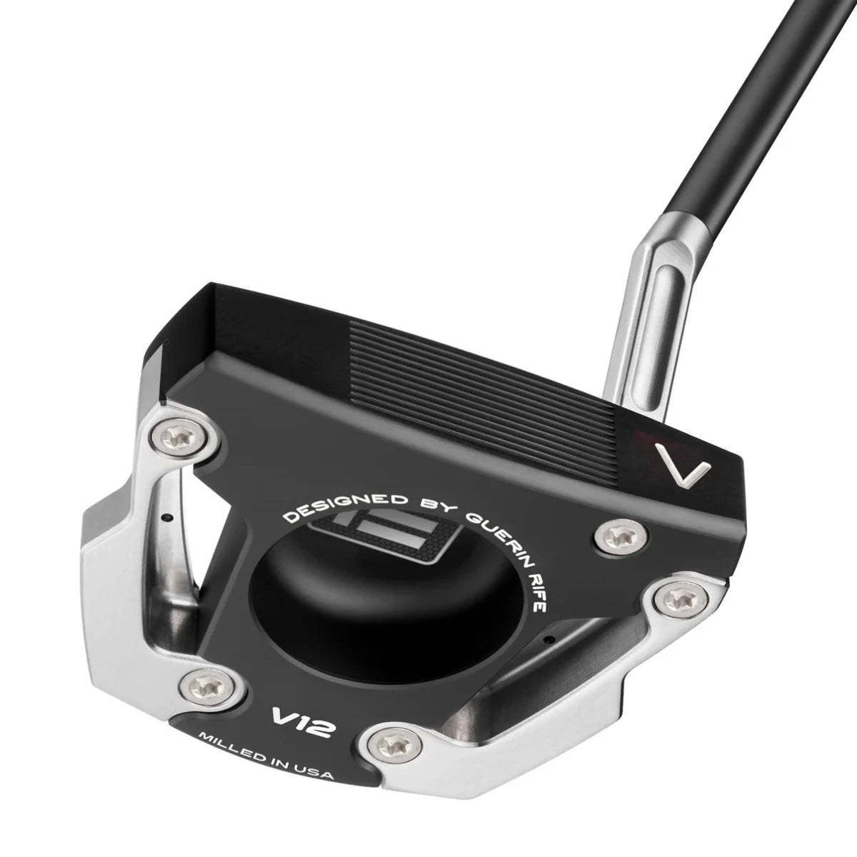 Evnroll V12 Black Inline Short Slant High MOI Mallet Golf Putter - Evnroll