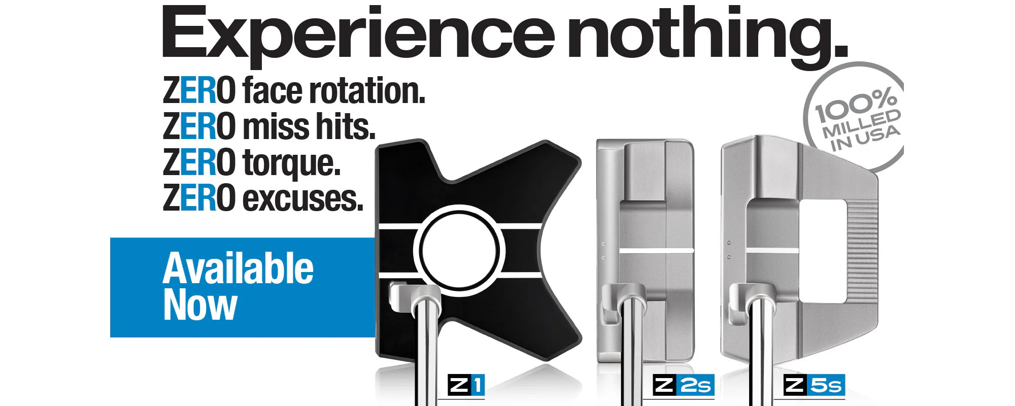 Evnroll Zero Gravity Putter Range
