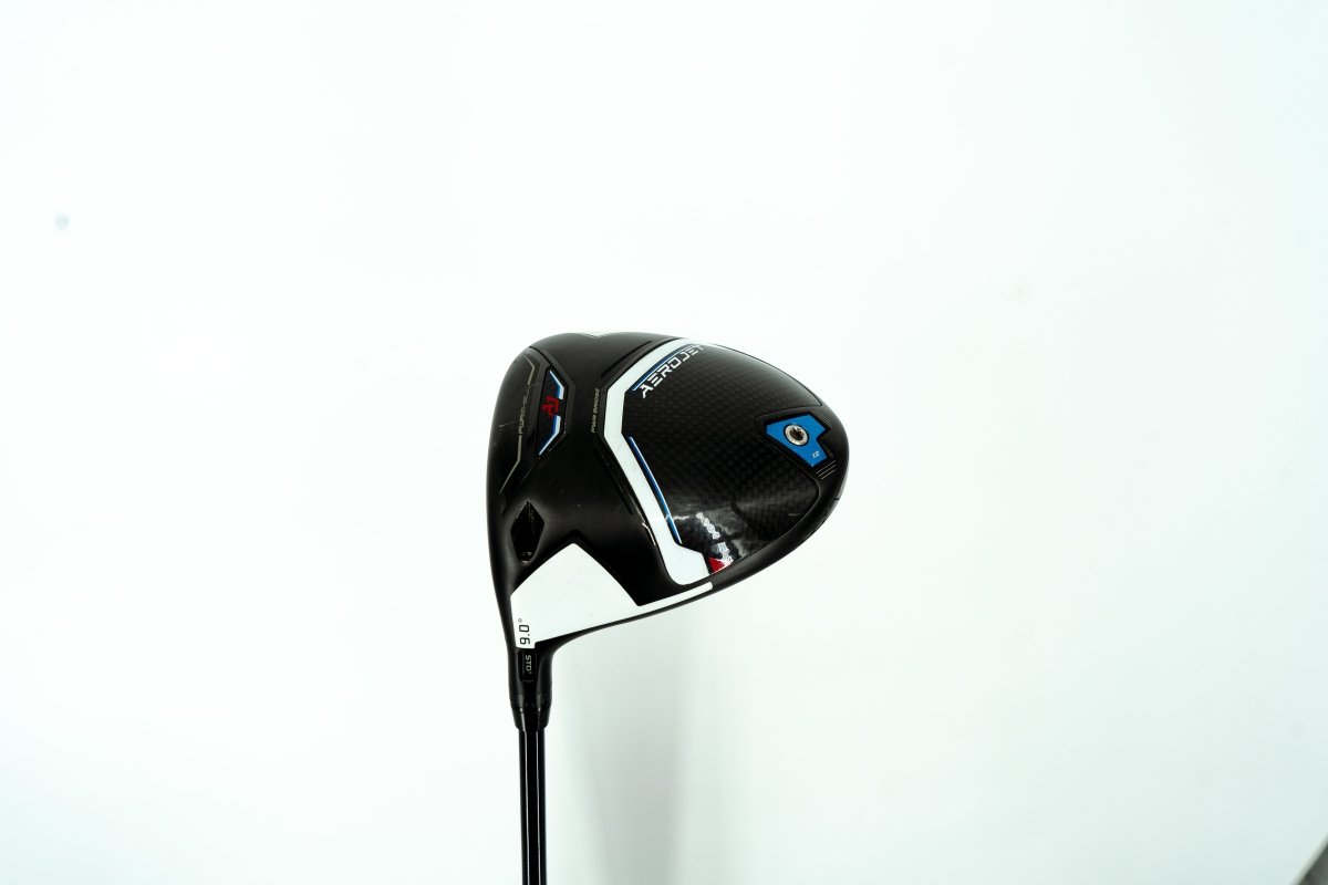 Cobra Aerojet Left Handed Driver / 9 Degree / X - Stiff Flex / HZRDUS RDX Smoke Blue 6.5 - Cobra