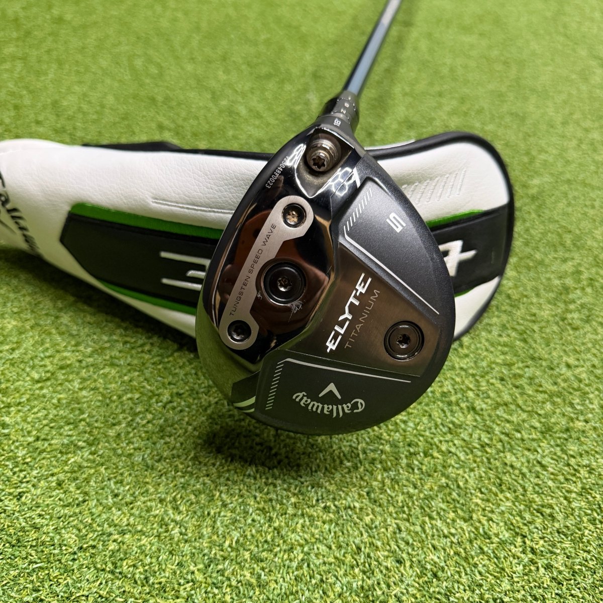 Callaway Elyte Titanium 5 Wood / 18 Degree / HZRDUS RDX Smoke PVD Blue 6.5 70 X Stiff - Callaway