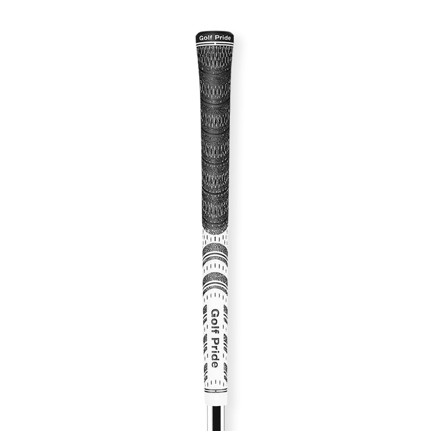 Golf Pride MCC Multi Compound Midsize Golf Grip - Black / White - Golf Pride