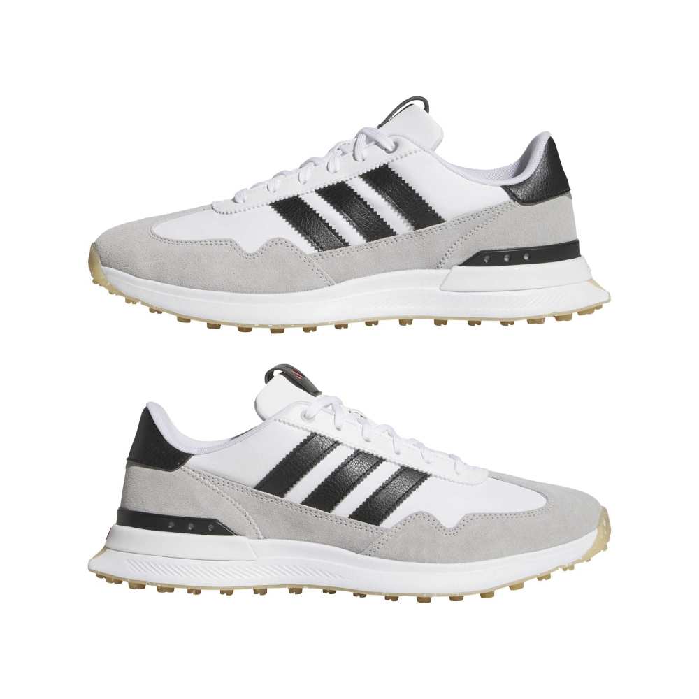 adidas S2G Tex Spikeless Golf Shoes - White / Black / Grey Two